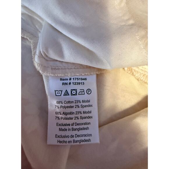 NWT Jach’s Girlfriend XXL Floral Shorts tan White Summer Casual Resort Cotton - Picture 8 of 13